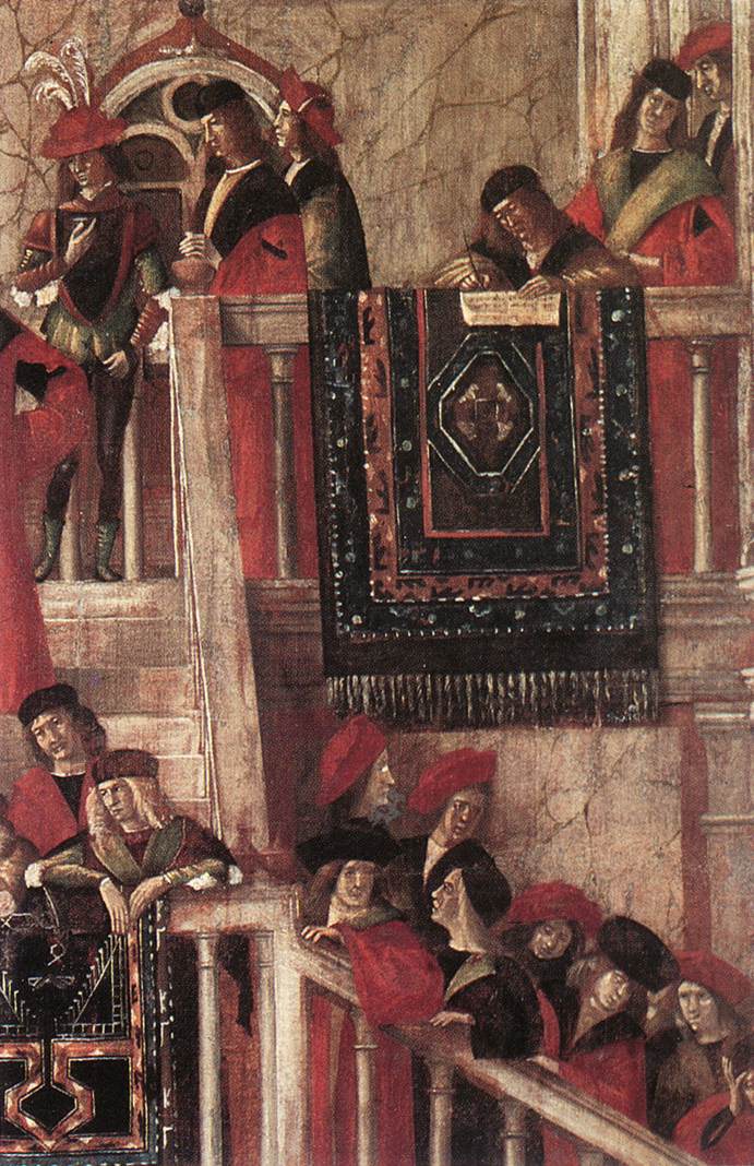 CARPACCIO, Vittore Meeting of the Betrothed Couple (detail) dfg